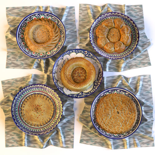 Uzbek bread 3D model