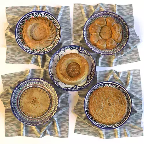 Uzbek bread 3D model