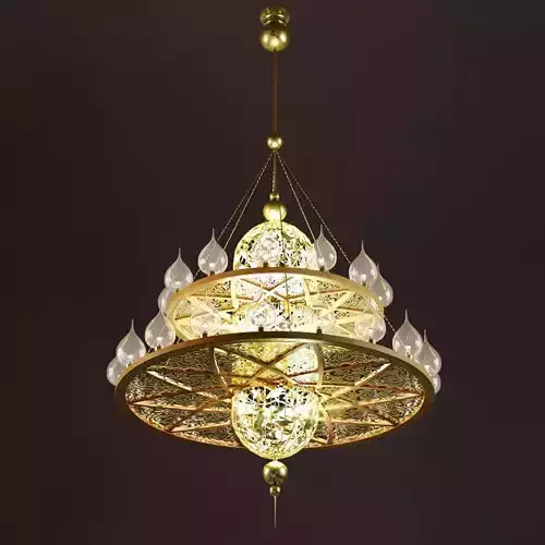 Oriental ceiling lamp