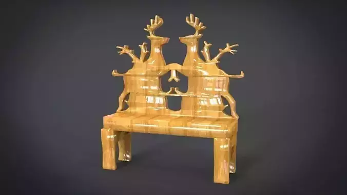 Unique Chair with  Deer Ornament motif