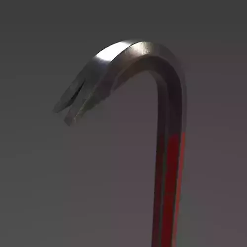 Crowbar cane 3D model