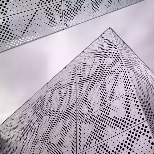 perforated metal panel N1 3D model