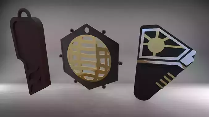 Star Lord Necklace bundle - 3D print model 3D print model