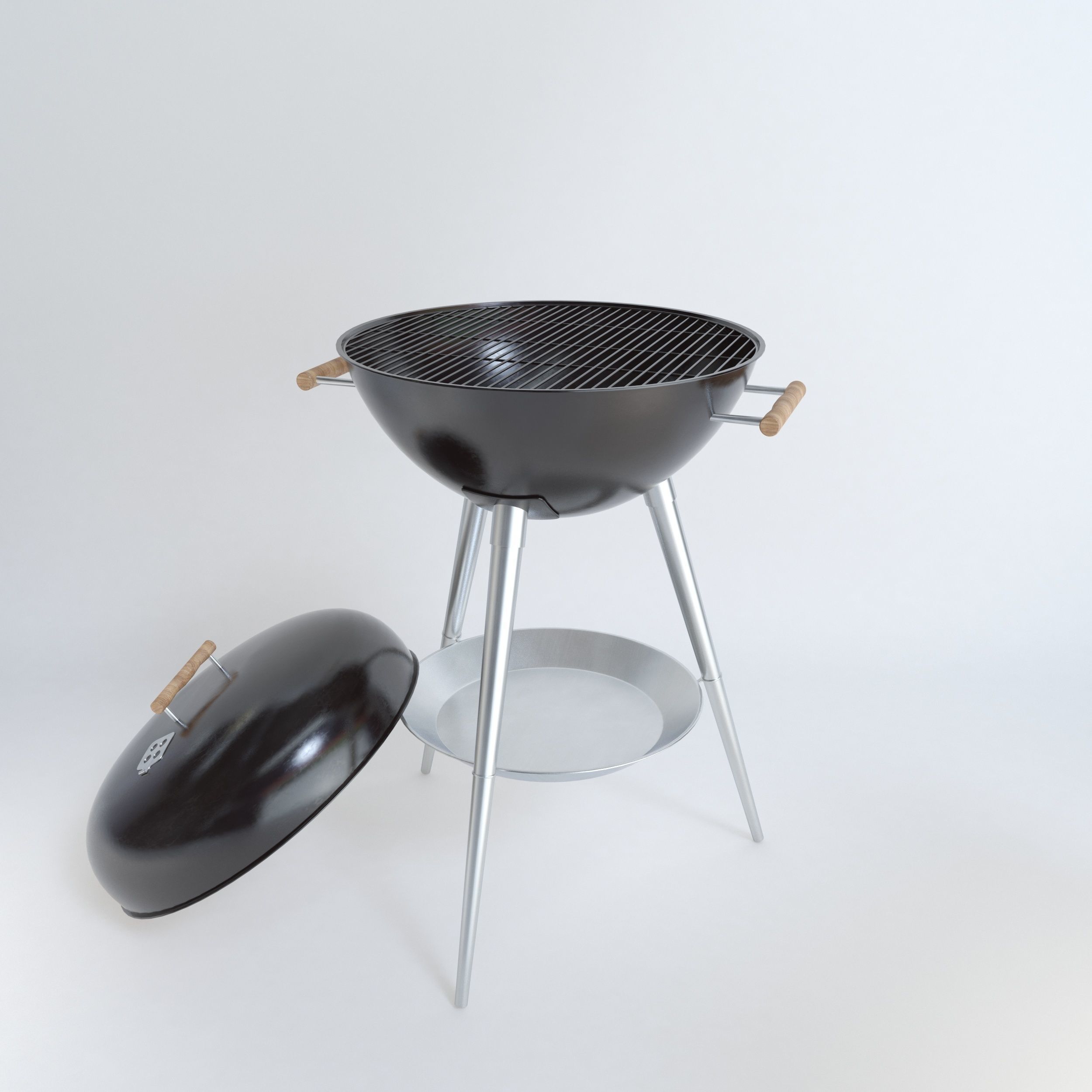 Barbeque grill 3D model_1