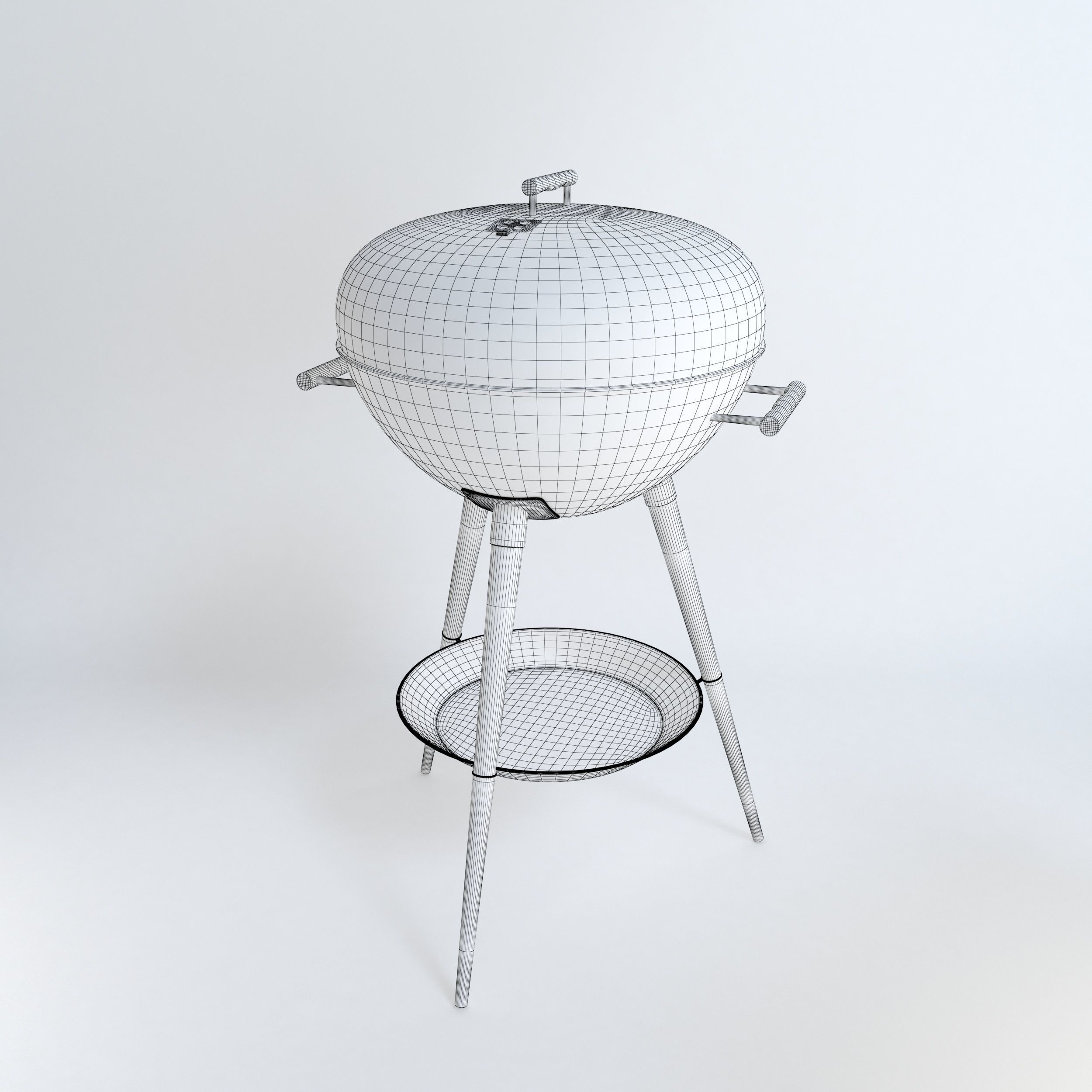 Barbeque grill 3D model_2