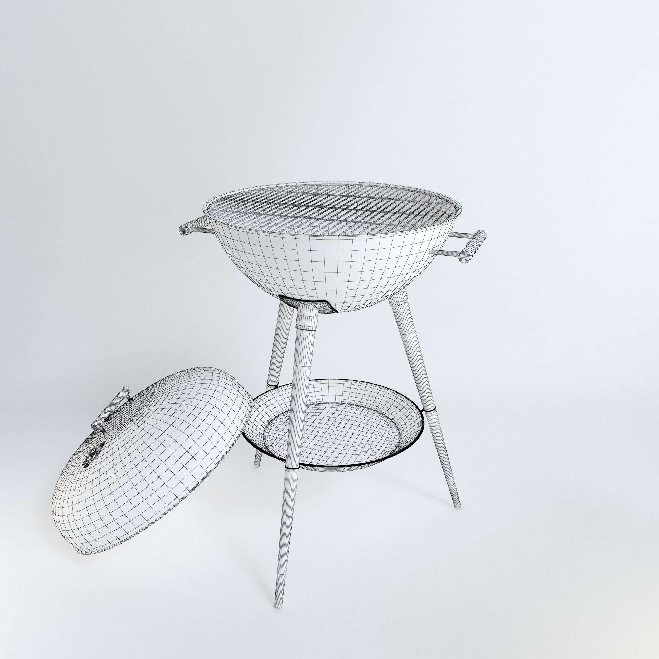 Barbeque grill 3D model_3