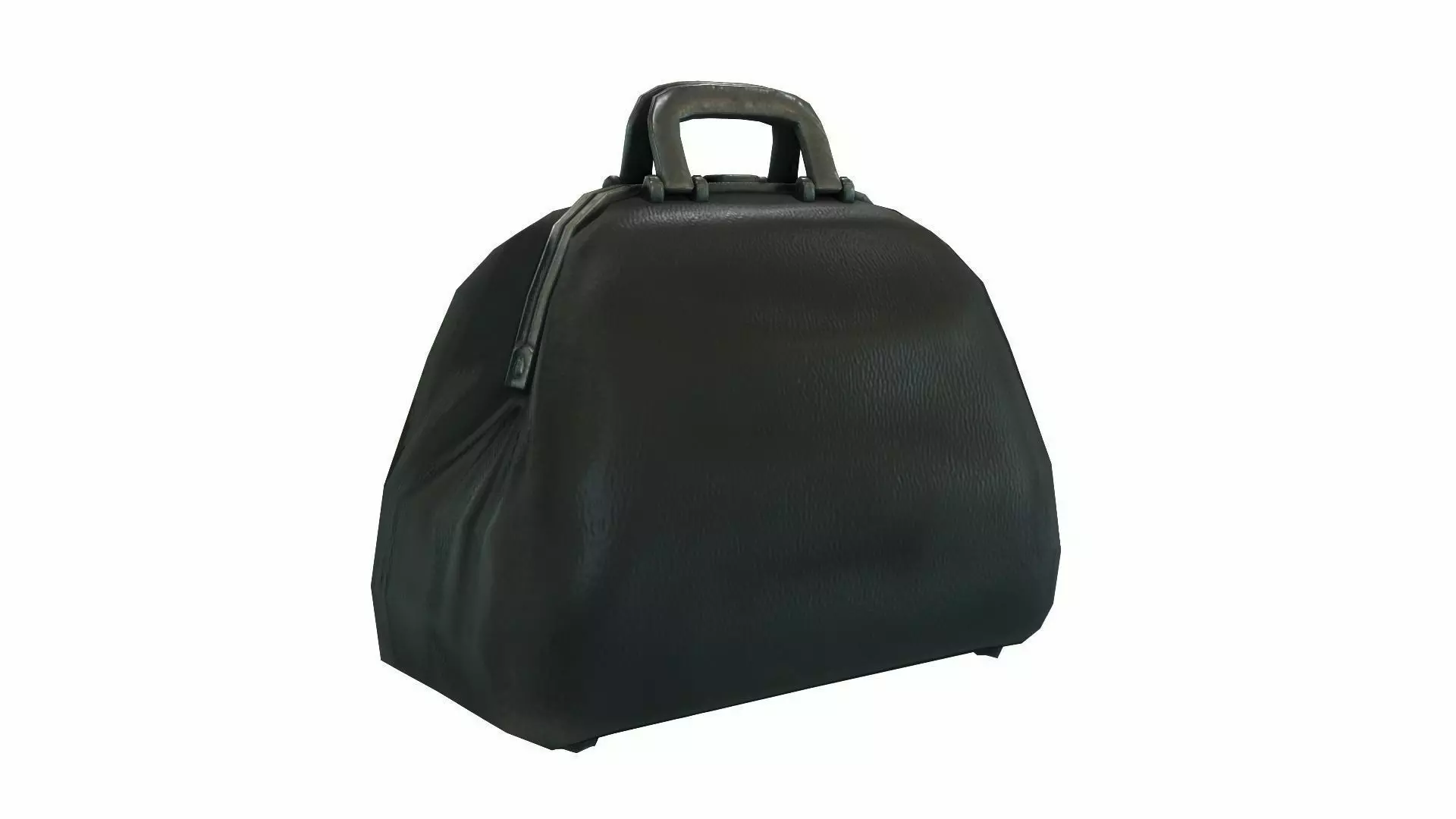 Low Poly Victorian Doctors Bag Low-poly 3D model_0