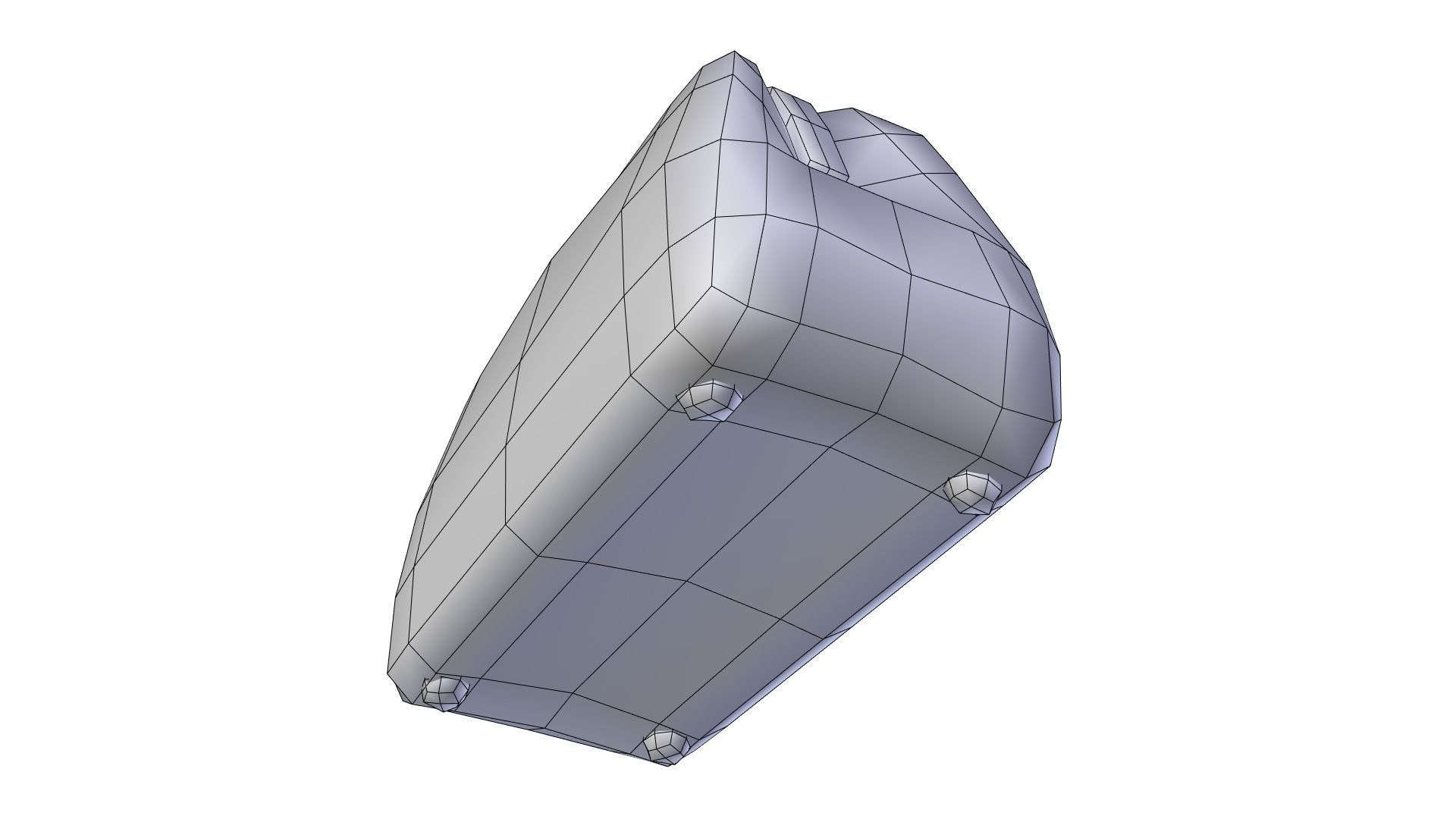 Low Poly Victorian Doctors Bag Low-poly 3D model_15