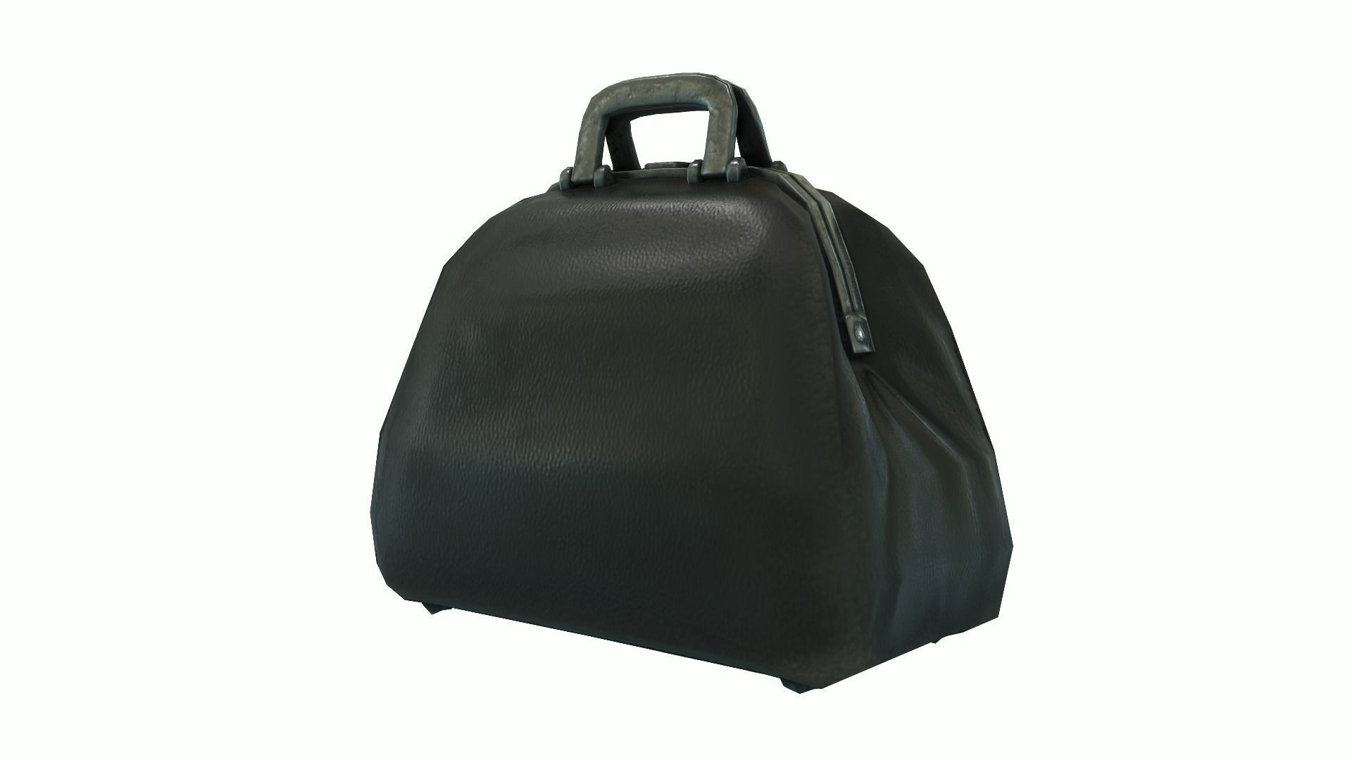 Low Poly Victorian Doctors Bag Low-poly 3D model_1