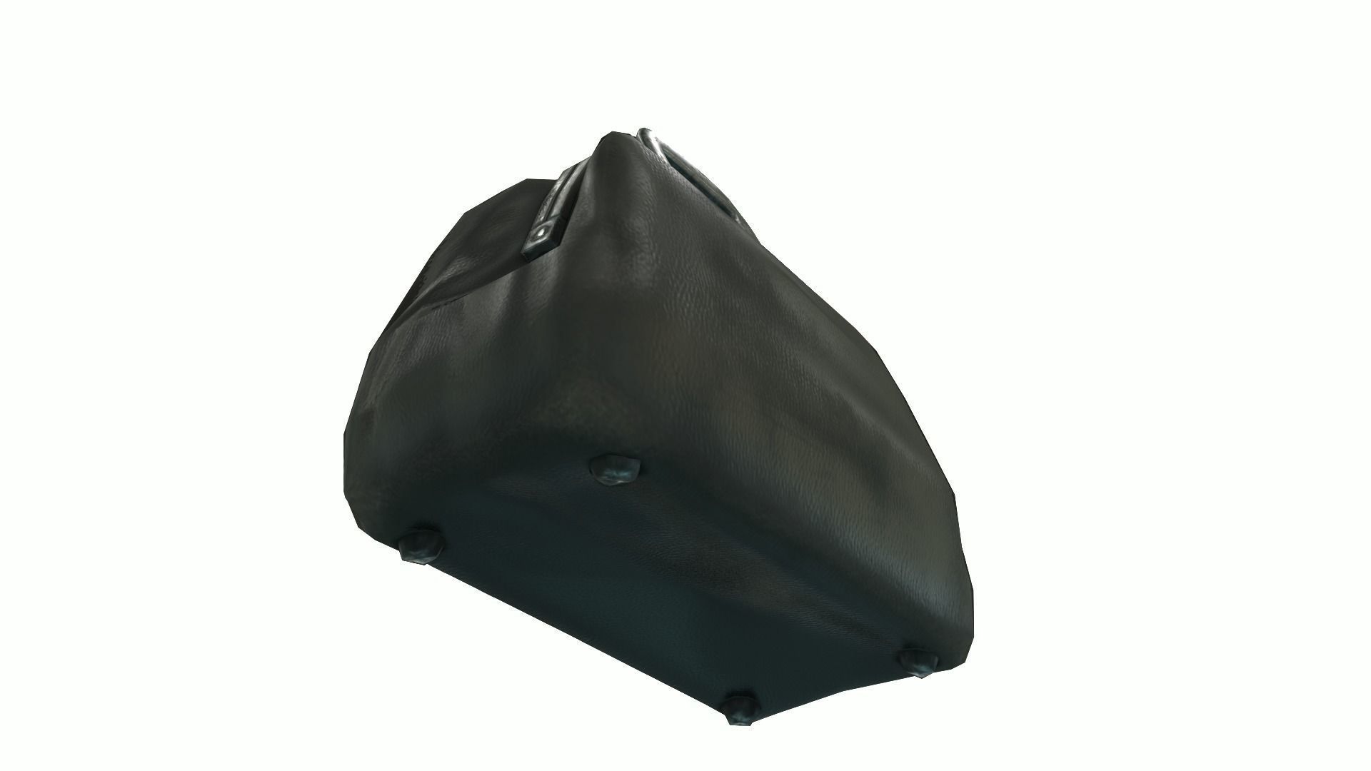 Low Poly Victorian Doctors Bag Low-poly 3D model_2