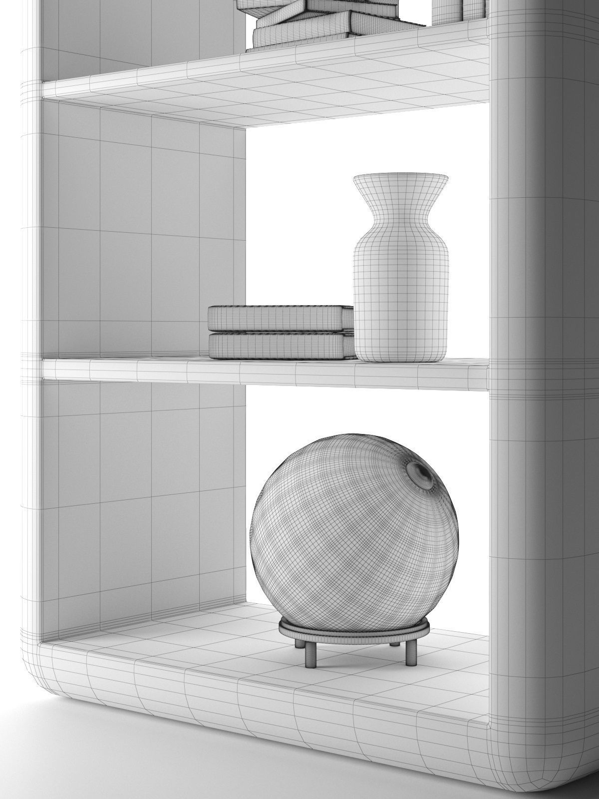 Aviator Blackhawk Bookcase 3D model_4