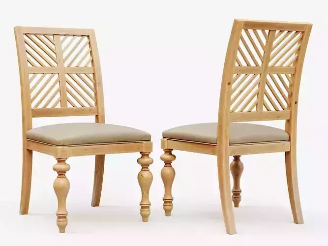 Pattern Back Side Chair PBR