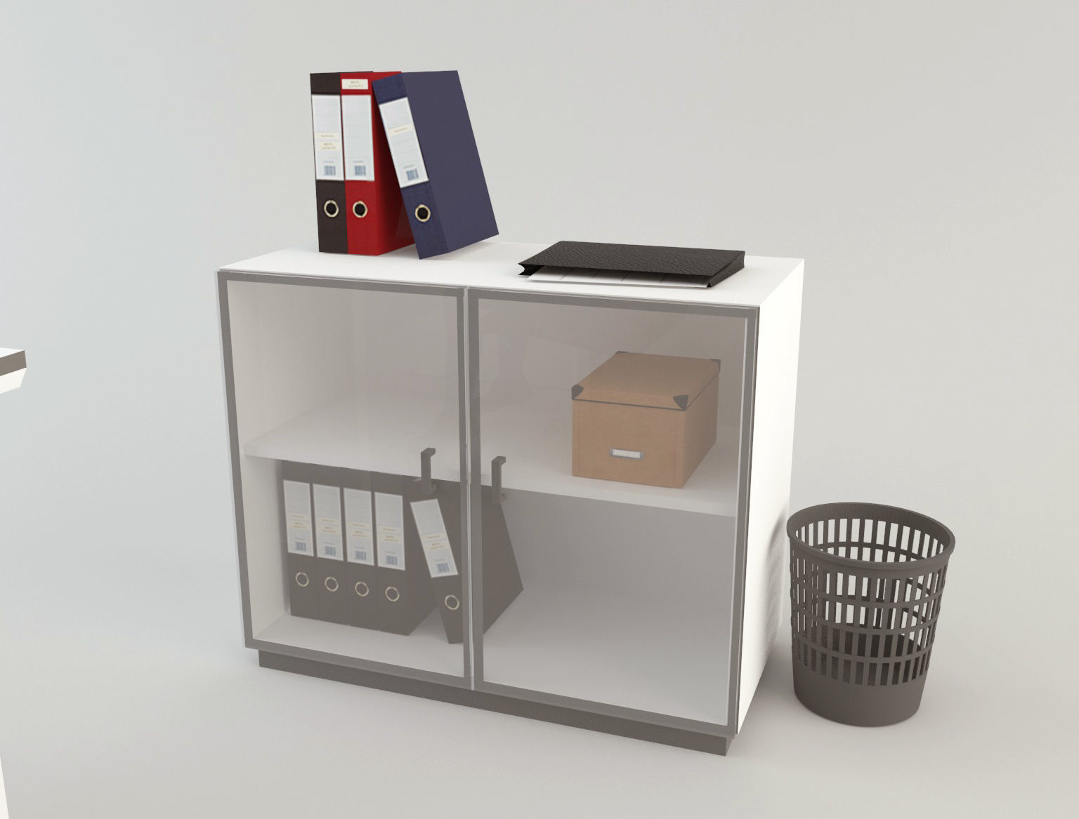 Office Scene 2 Low-poly 3D model_6