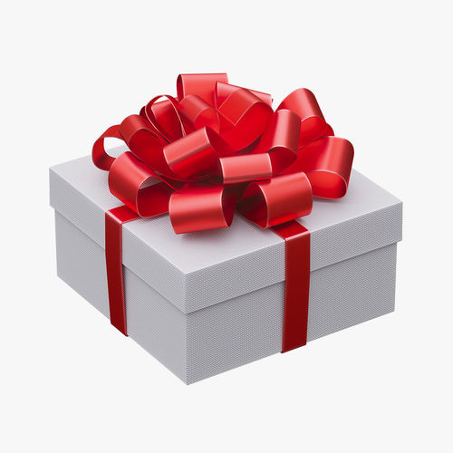 Christmas gift box 07 3D model
