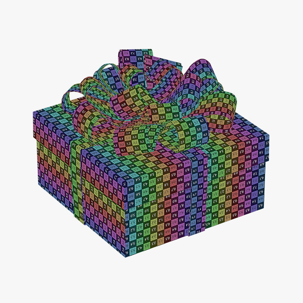 Christmas gift box 07 3D model_4