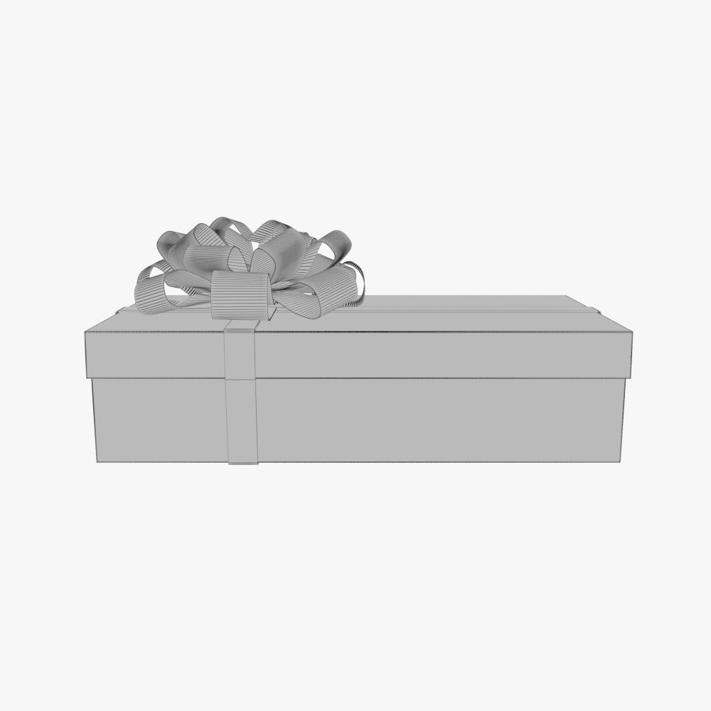 Christmas gift box 06 3D model_3
