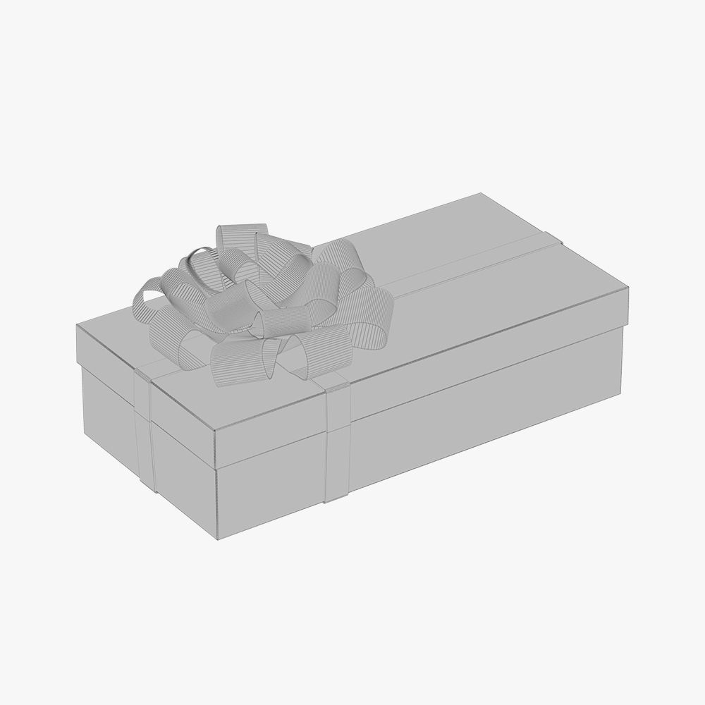 Christmas gift box 06 3D model_2