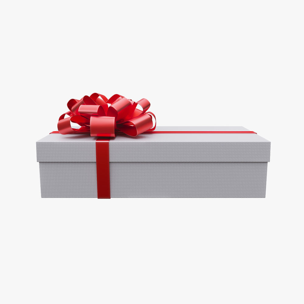 Christmas gift box 06 3D model_1