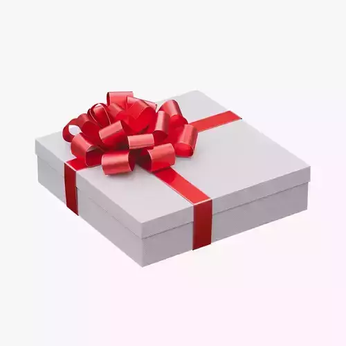 Christmas gift box 04 3D model