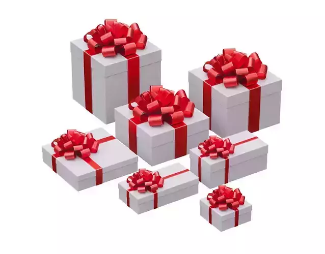 Christmas gift box 3D Model Collection