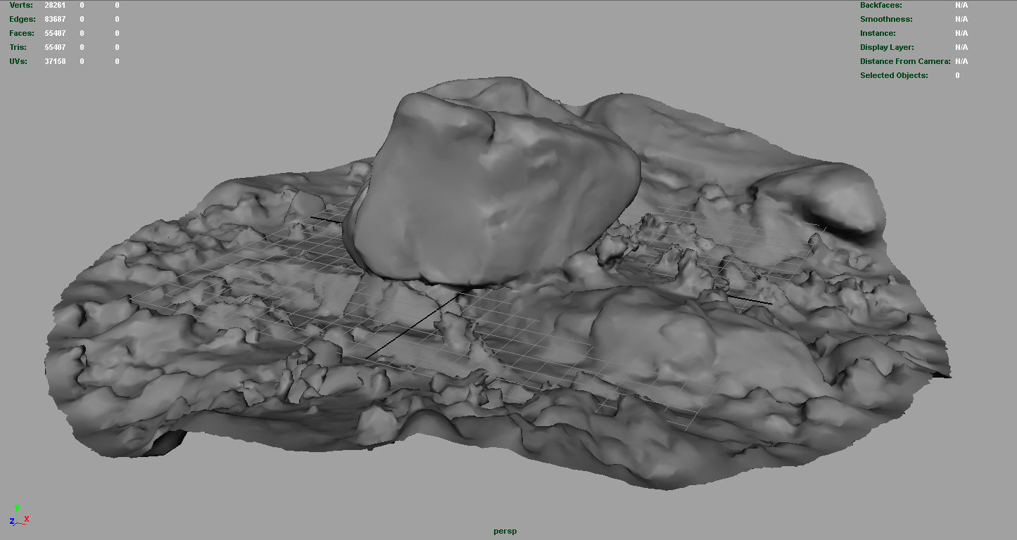 ROCK 32 Low-poly 3D model_5