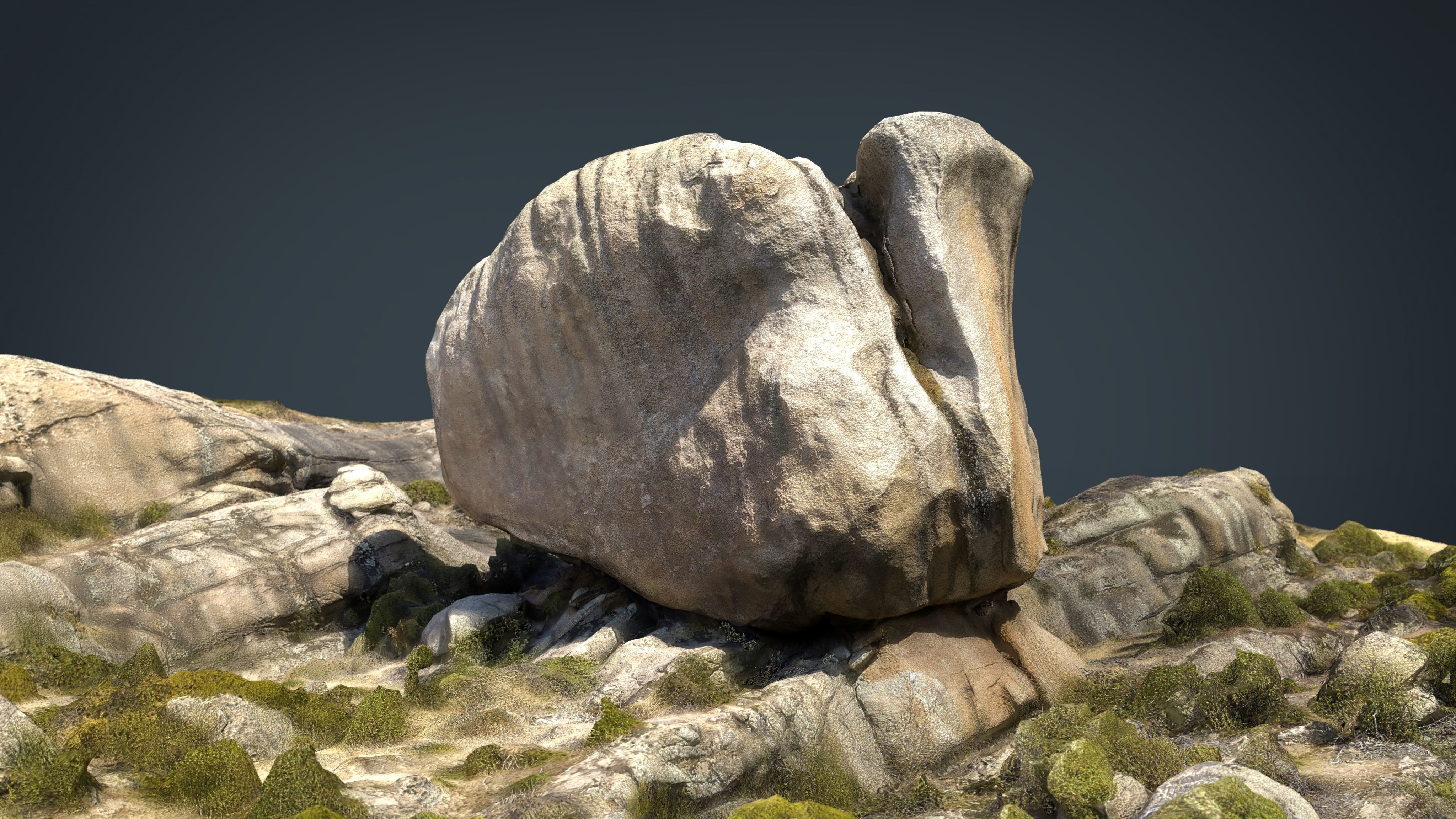 ROCK 32 Low-poly 3D model_15