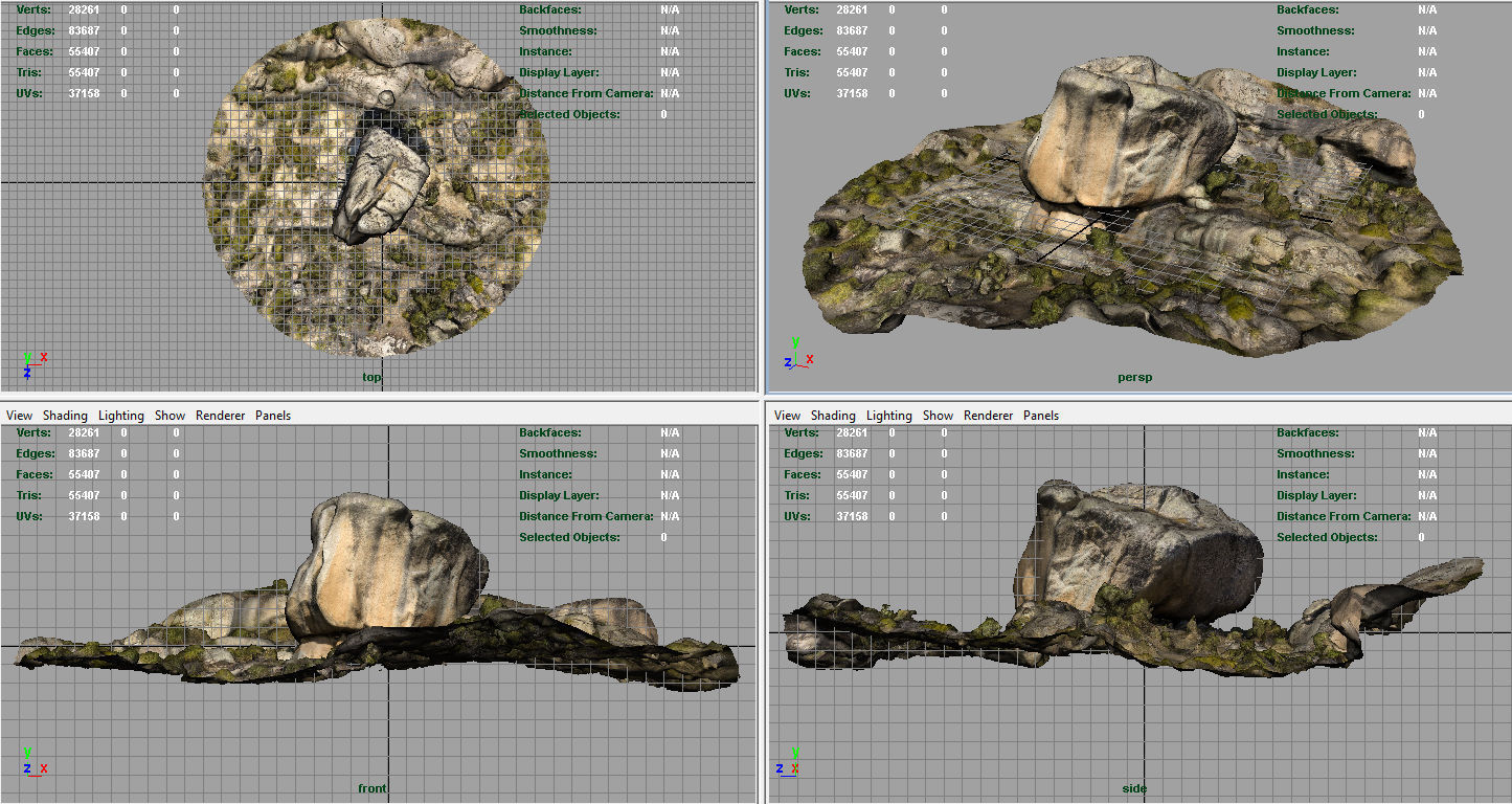 ROCK 32 Low-poly 3D model_9