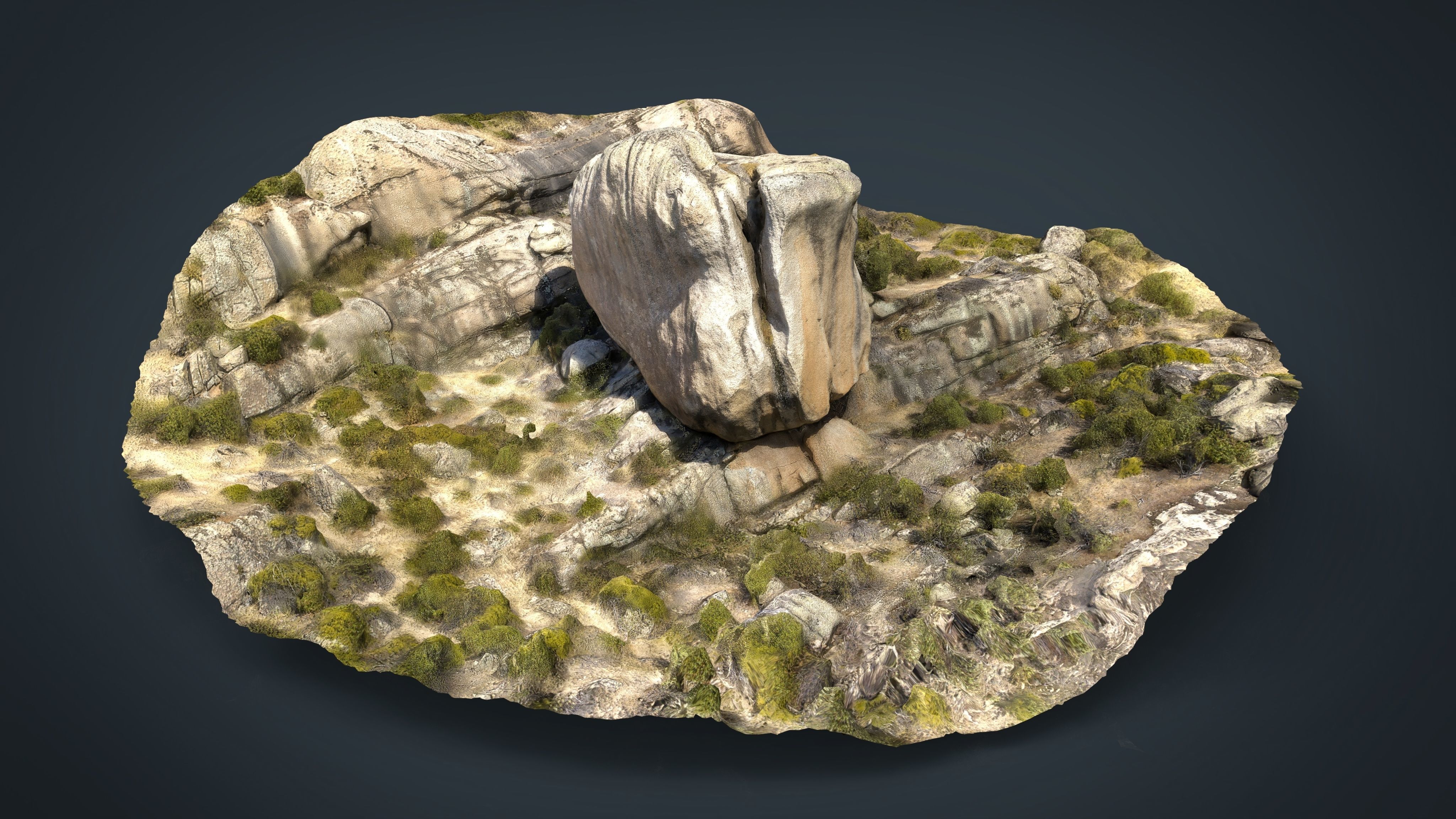 ROCK 32 Low-poly 3D model_4