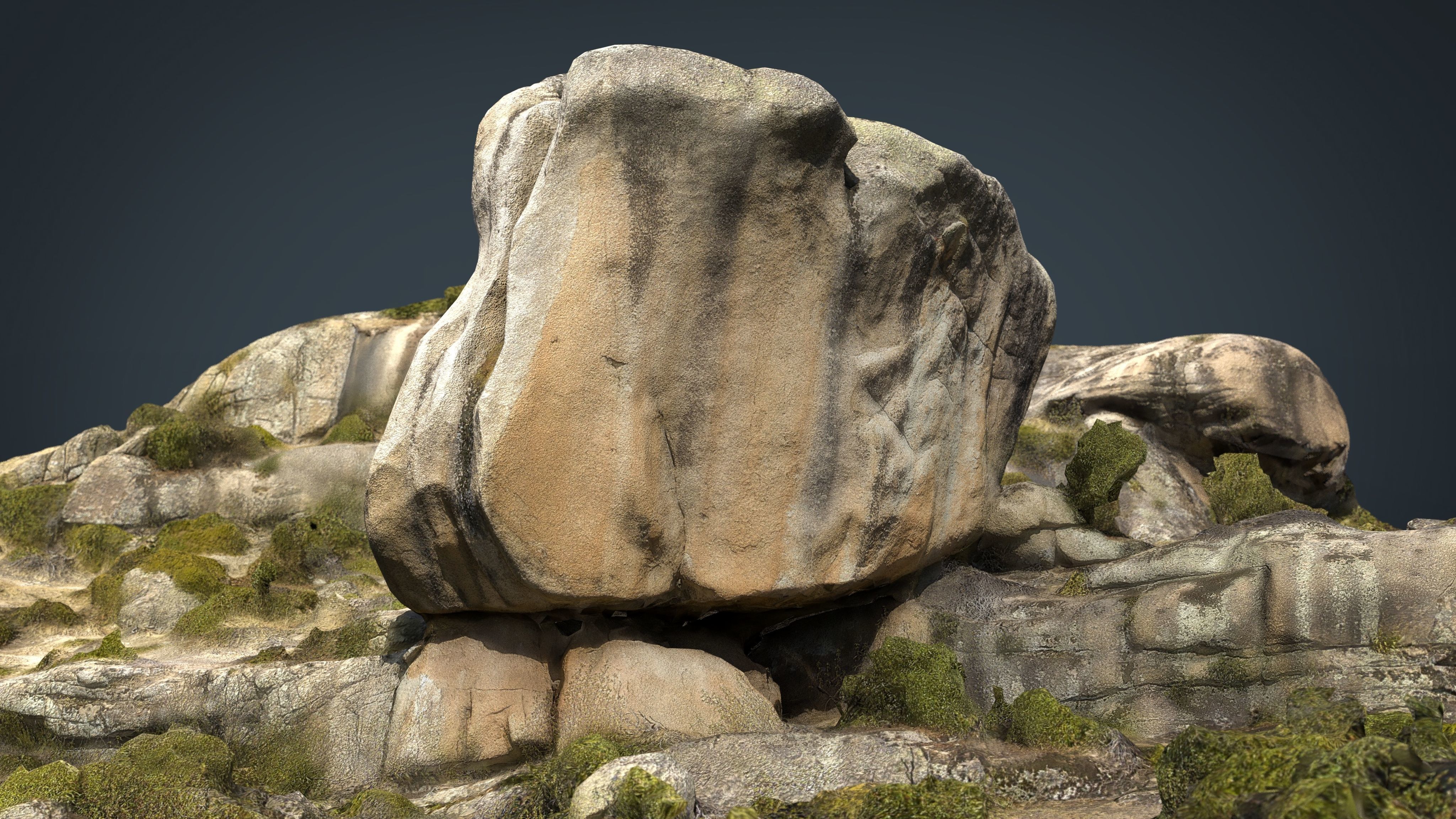 ROCK 32 Low-poly 3D model_2