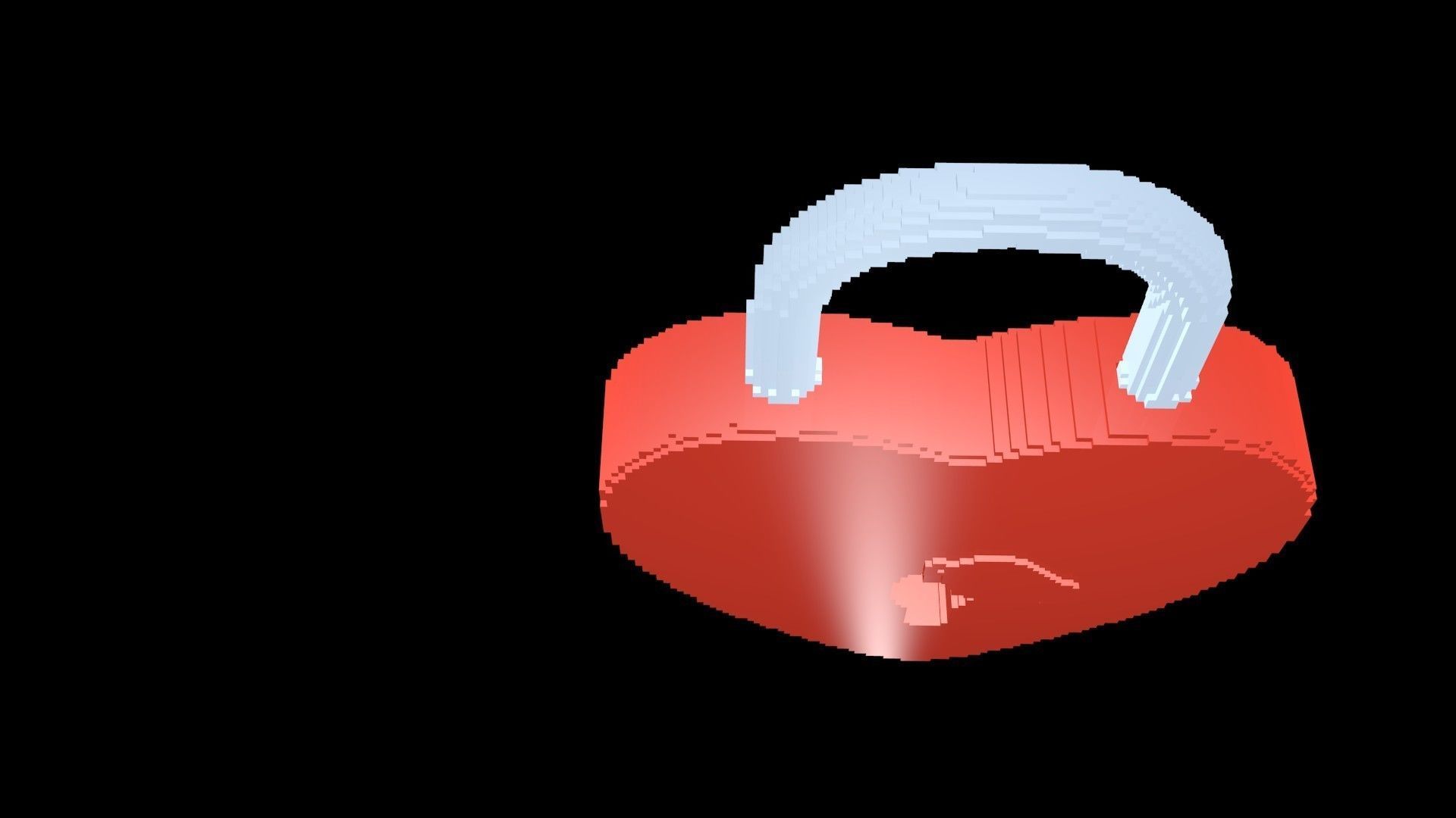 Lock heart voxel 2 3D model_6