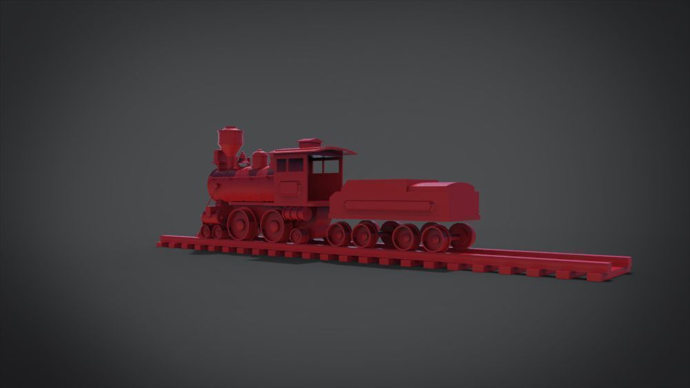 Wooden Train 3D print model_24