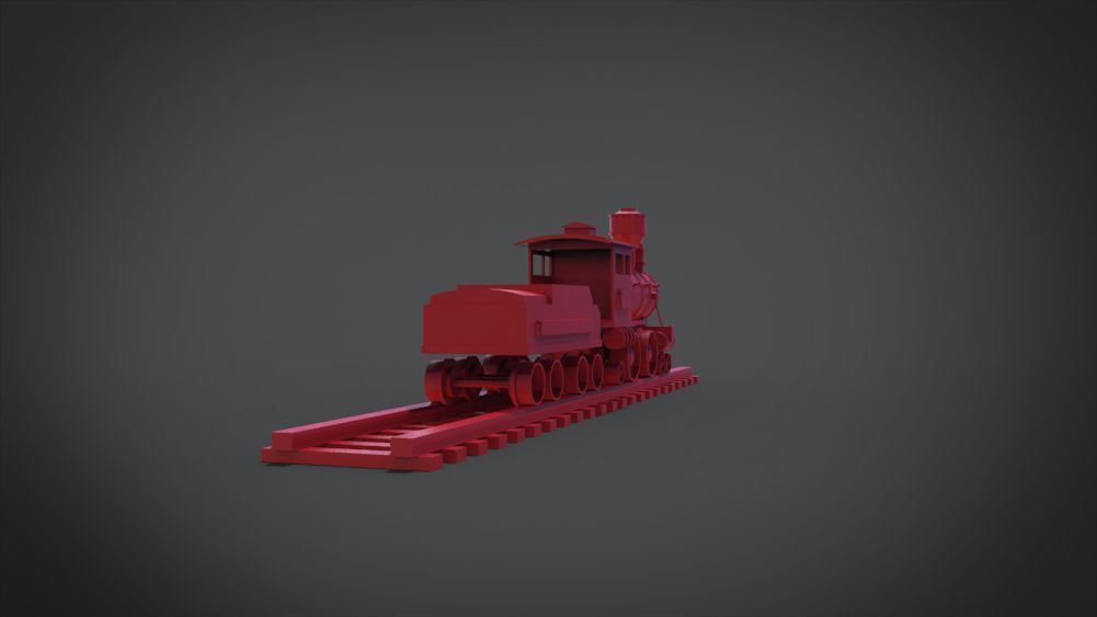 Wooden Train 3D print model_26