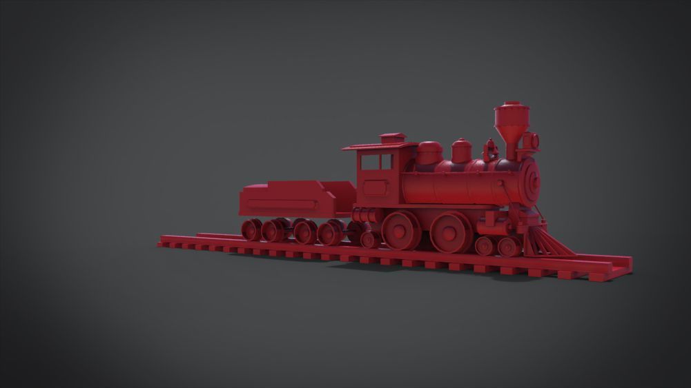 Wooden Train 3D print model_29