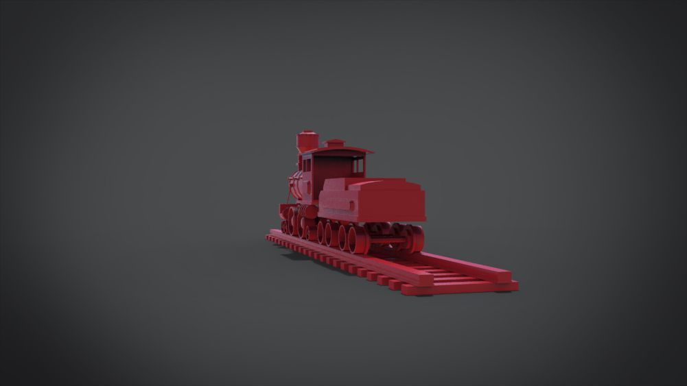 Wooden Train 3D print model_25