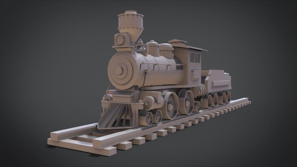 Wooden Train 3D print model_31