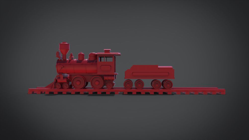 Wooden Train 3D print model_23