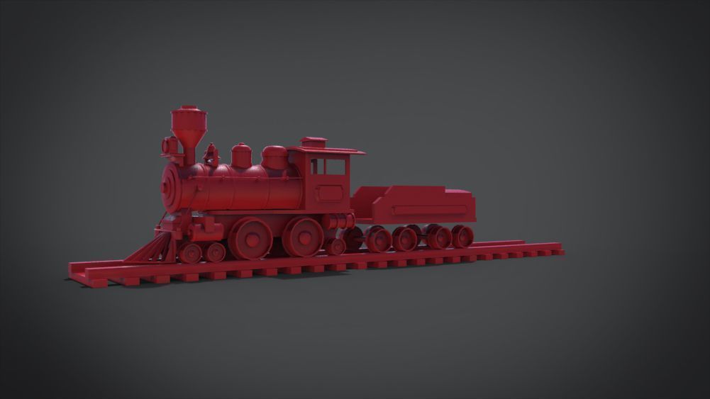 Wooden Train 3D print model_22