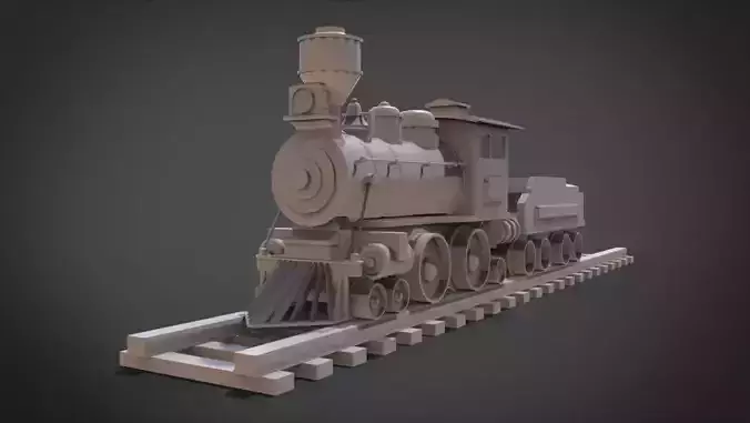 Wooden Train 3D print model