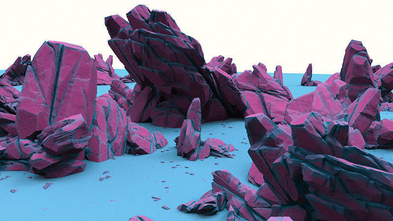 Rugged Rocks Asset Pack 3D model_2