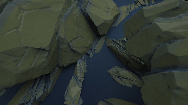 Rugged Rocks Asset Pack 3D model_4