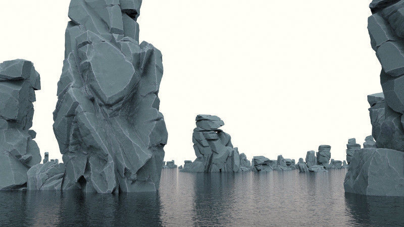 Rugged Rocks Asset Pack 3D model_3