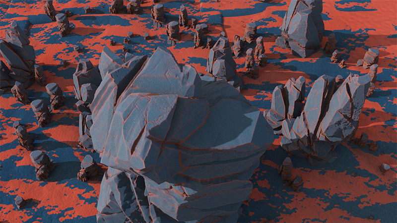 Rugged Rocks Asset Pack 3D model_7