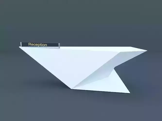 reception desk Low-poly 3D model
