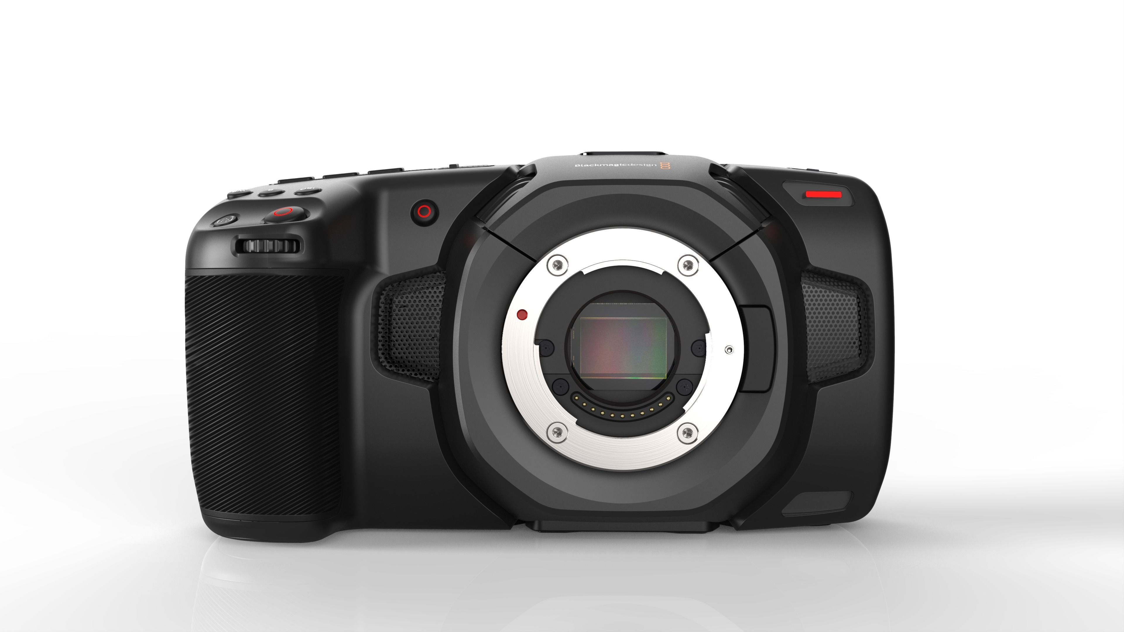 Blackmagic Pocket Cinema Camera 4K CAD 3D model_14