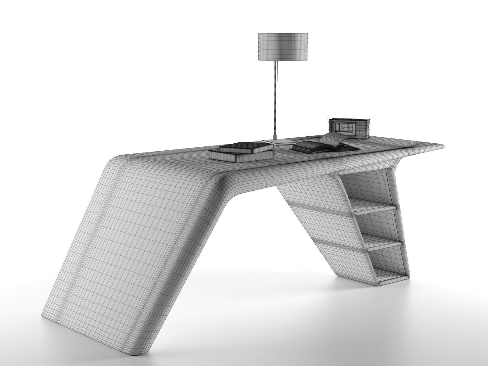 Aviator Valkyrie Desk 3D model_3