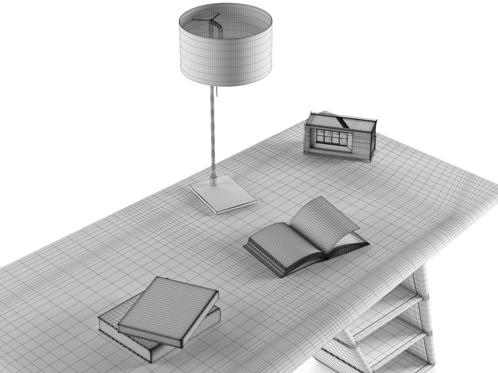 Aviator Valkyrie Desk 3D model_4