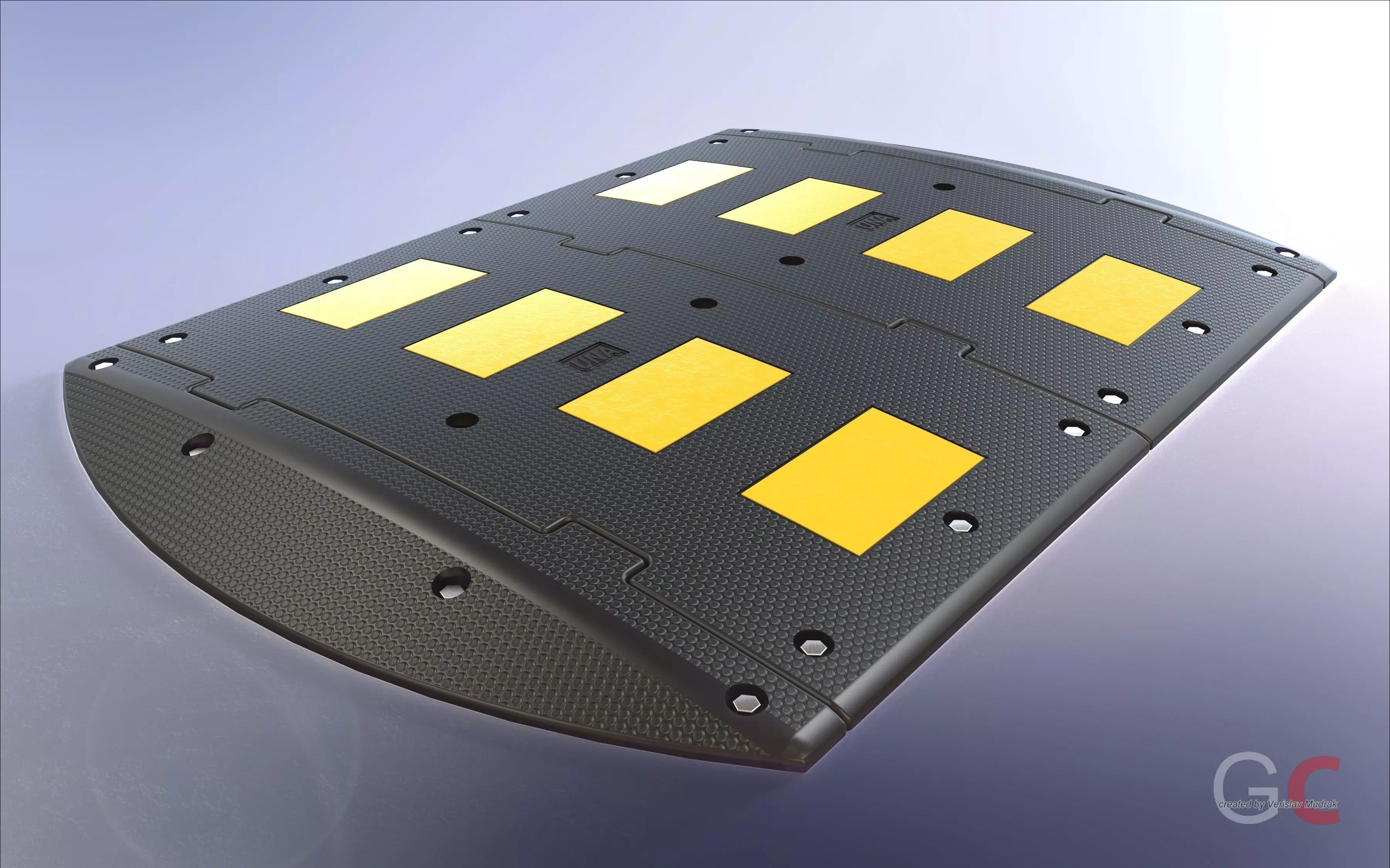 Speed bump Free 3D model