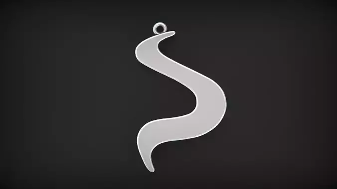 Simple Taurus zodiac pendant