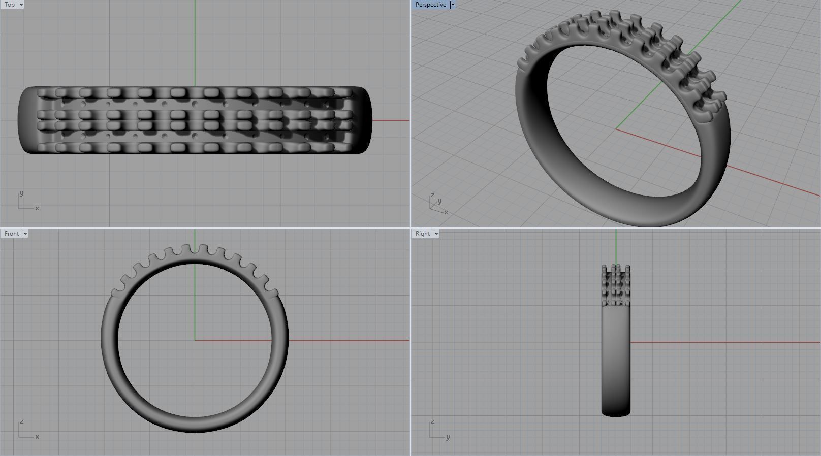 Wedding-ring-02 diamond eternity ring in gold 3D print model_3