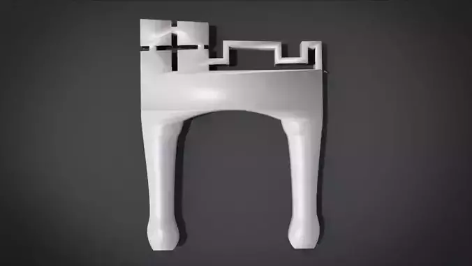 Unique Chair legs Ornament with with Champion Ornament motif 3D print model